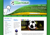 Small screenshot of the Fanaticals website
