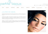 Small screenshot of the Petite Bijoux website