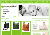 Small screenshot of the Mother and Child website