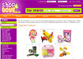 Small screenshot of the Shop4Toys website