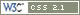 CSS 2.1 valid to W3C