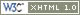 XHTML valid to W3C