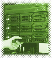Graphic depicting web servers